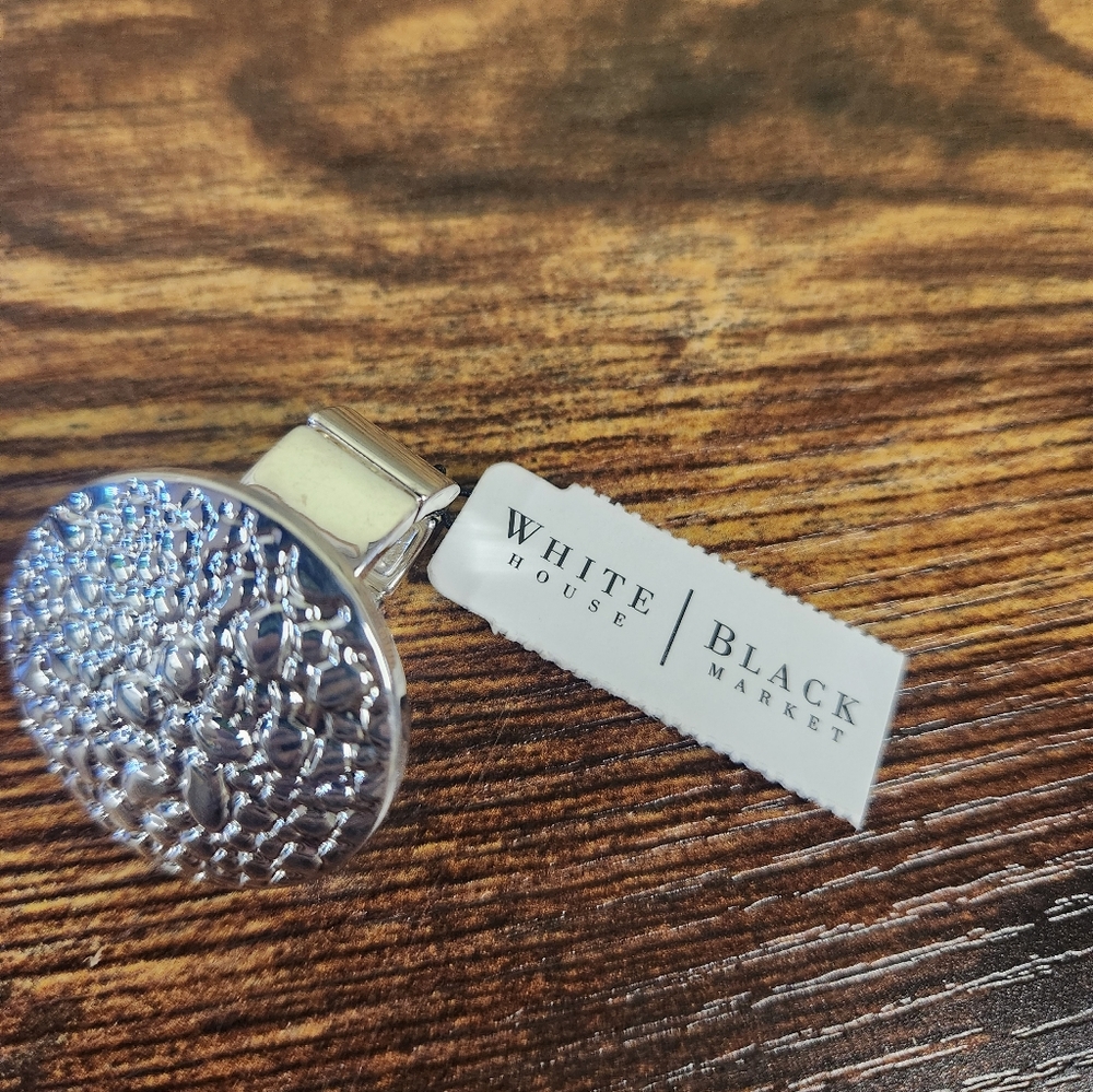 White House Black Market Adjustable Silver Ring
